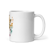 White glossy mug with giraffe - Radiant Art of Radiant Group