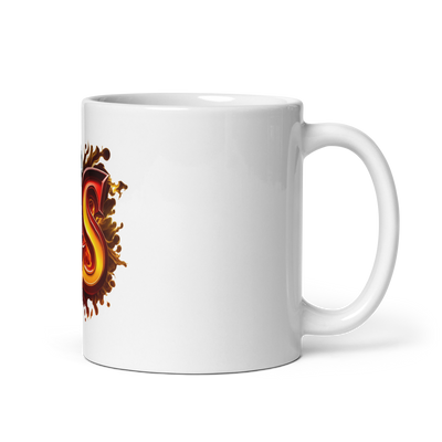 White glossy mug with JavaScript - Radiant Art of Radiant Group