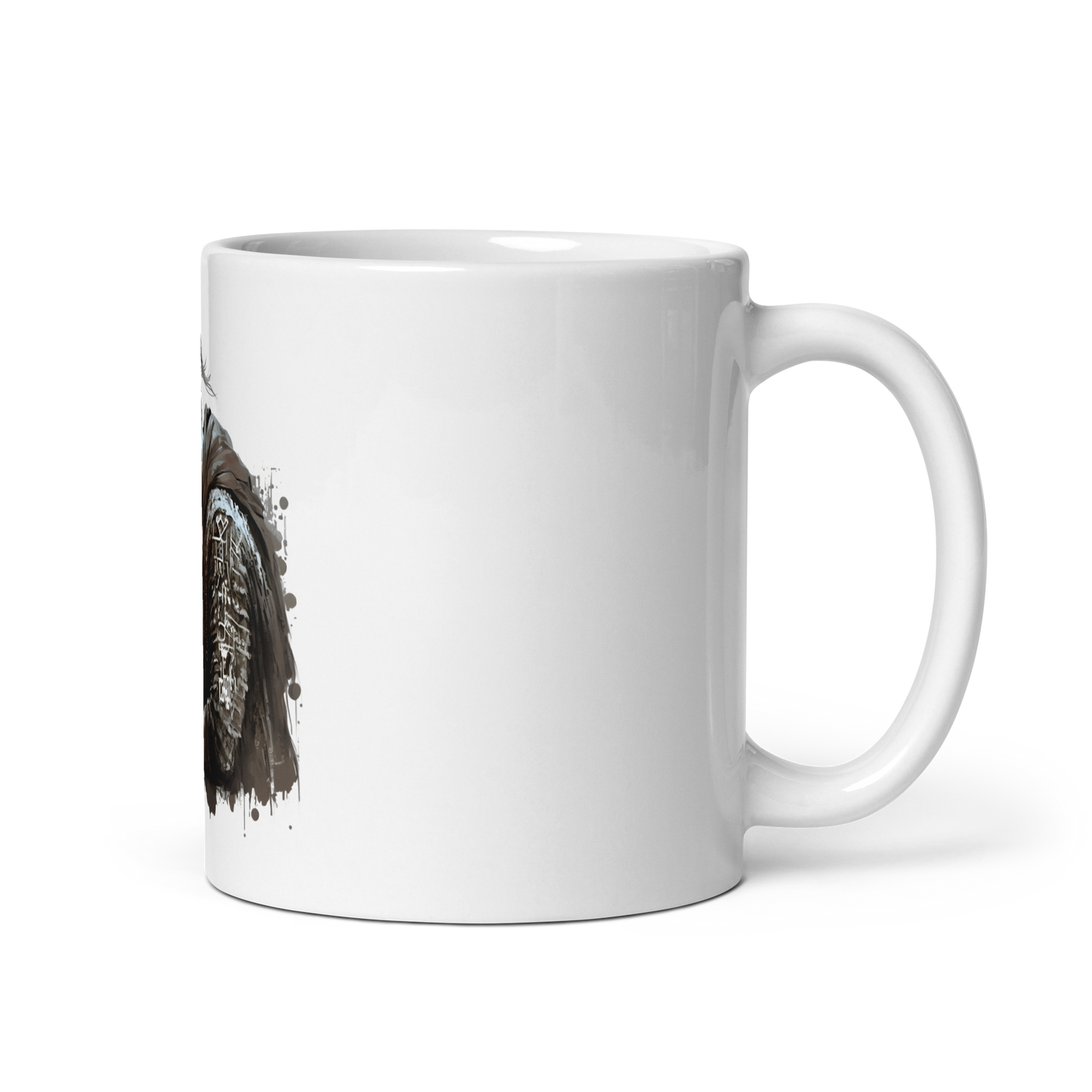 White mug with viking-programmer, software engineer