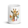 White glossy mug with giraffe - Radiant Art of Radiant Group