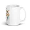 White glossy mug with giraffe - Radiant Art of Radiant Group